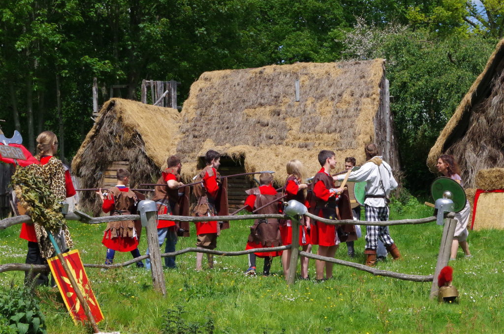 Soldats romains à l'entrainement