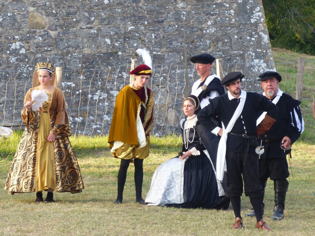 Visite de Jeanne d'Albret du spectacle historique